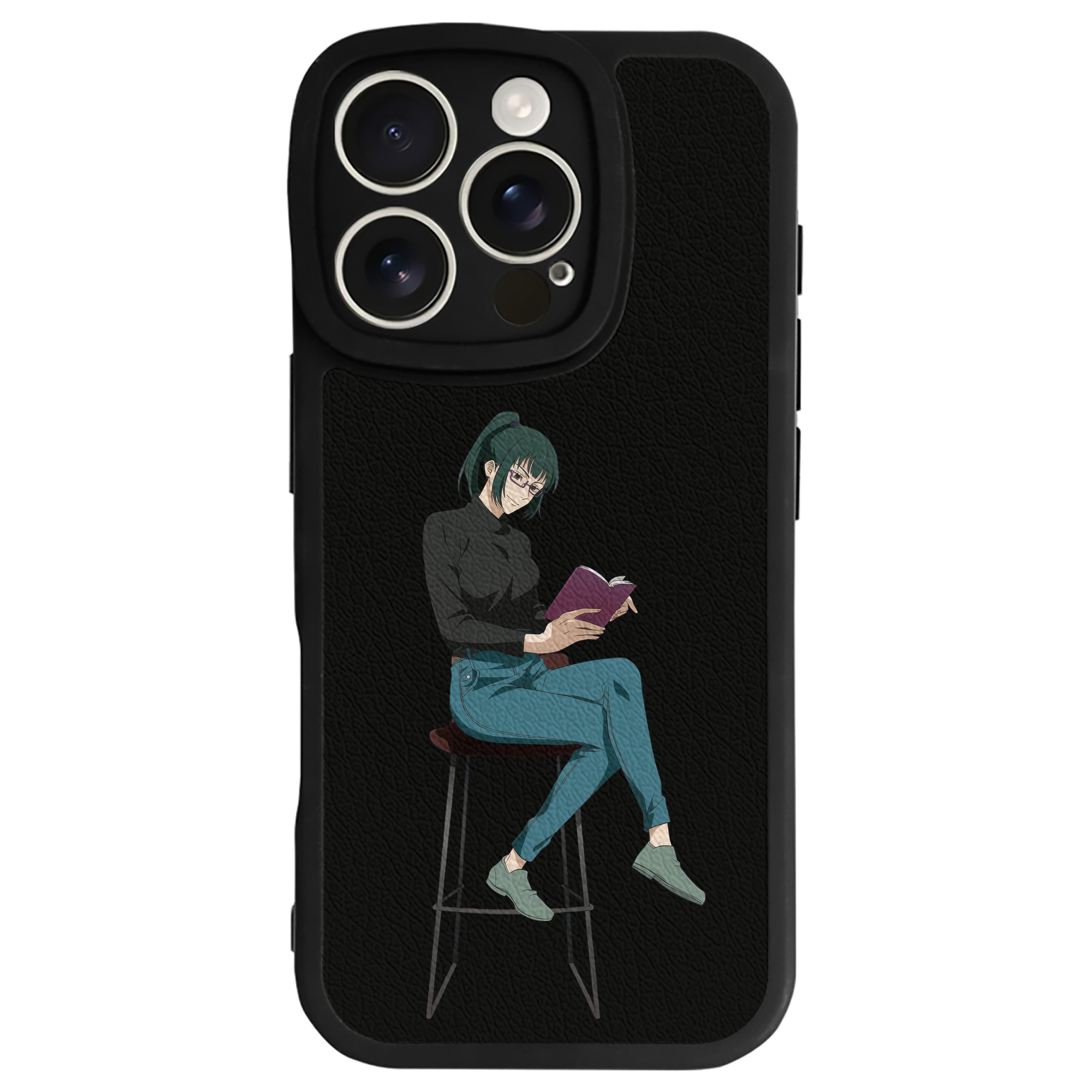 （画像用） 呪術廻戦 Jujutsu Kaisen 【iPhone 16シリーズ対応】シリコンスマホケース（レザー調） 材質：シリコン